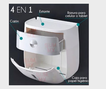 Dispensador De Papel Higienico Color Negro