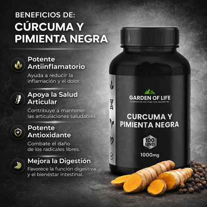 Curcuma Y Pimienta Negra Garden Of Life
